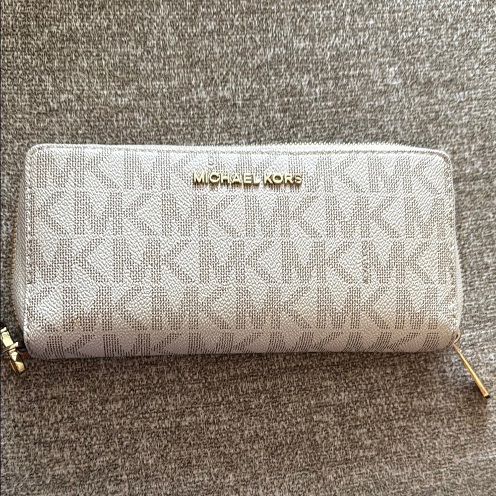 Michael Kors Gray Monogram Wallet